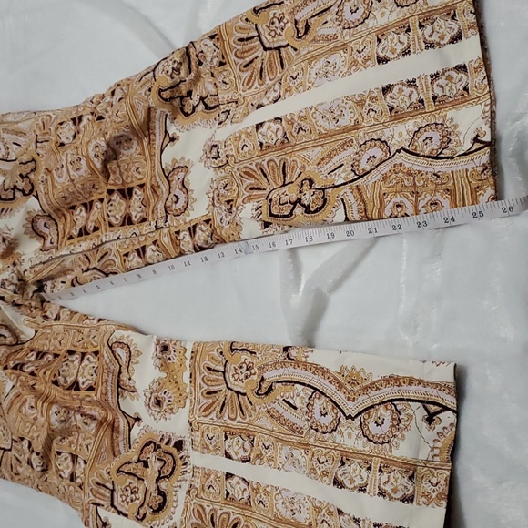 Free People Alpine Glow Printed Snow Bib Brushed Sail Paisley - Picture 10 of 12